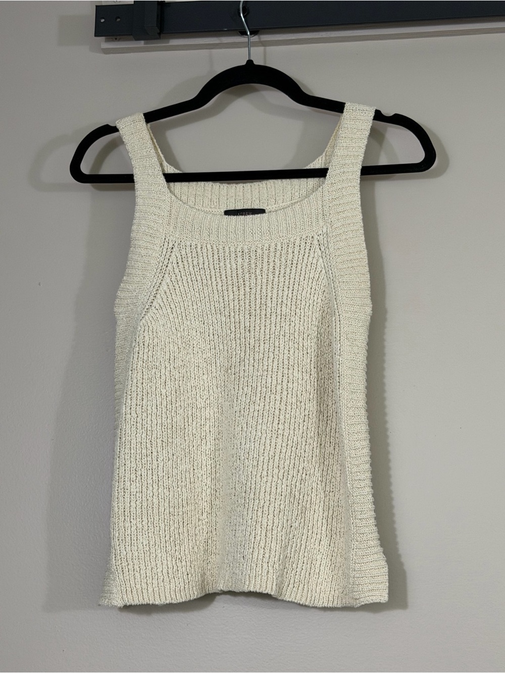 J.CREW Chunky Knit cream Tank Top, sz S
